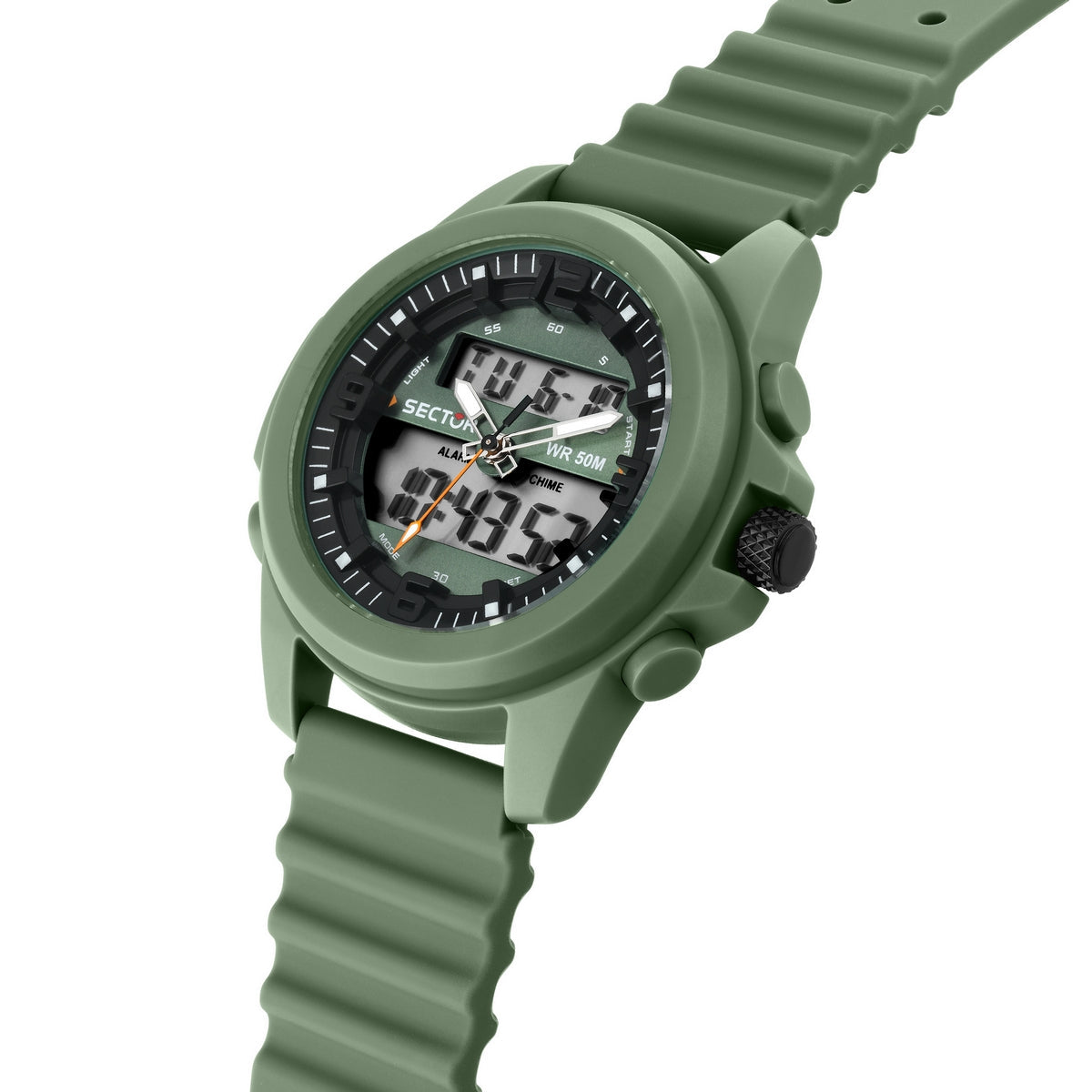 sectorex-48 52mm digital olive dial olive st