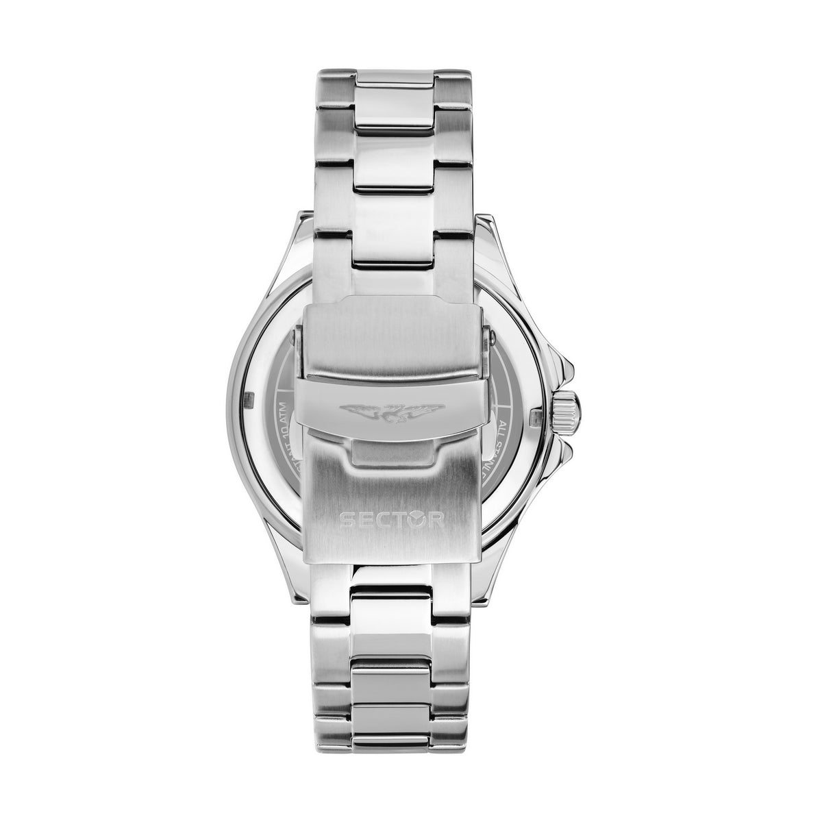 sector 230 43mm 3h green dial stainless steel bracelet