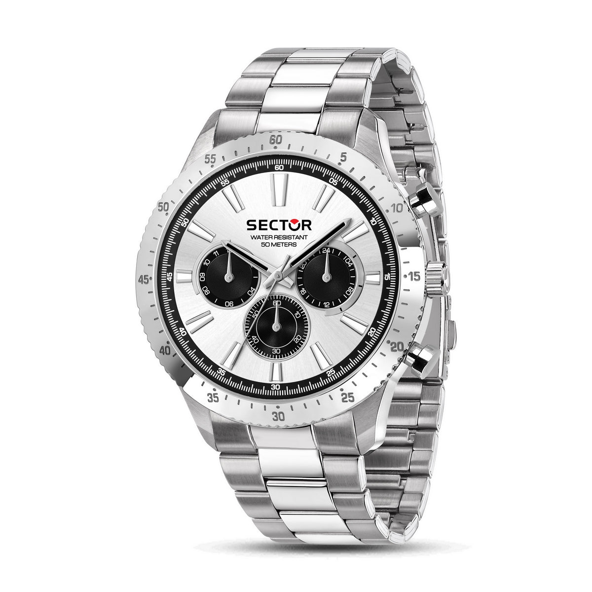 sector 270 silver dial stainless steel bracelet