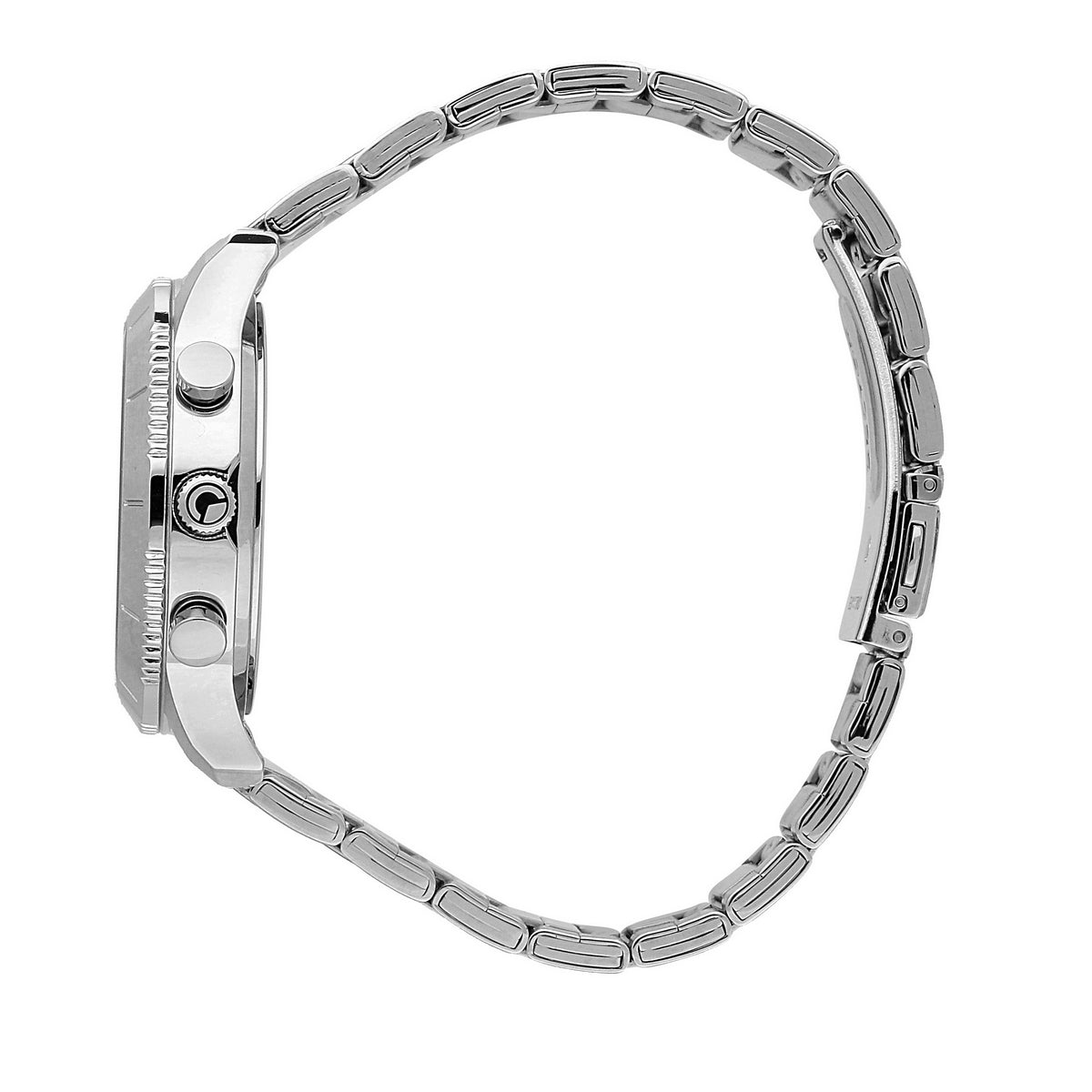 sector quartz multi function stainless steel green dial bracelet watch