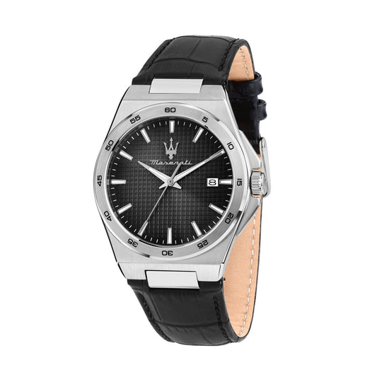 maserati velocita slim 40mm 3h black dia black strap