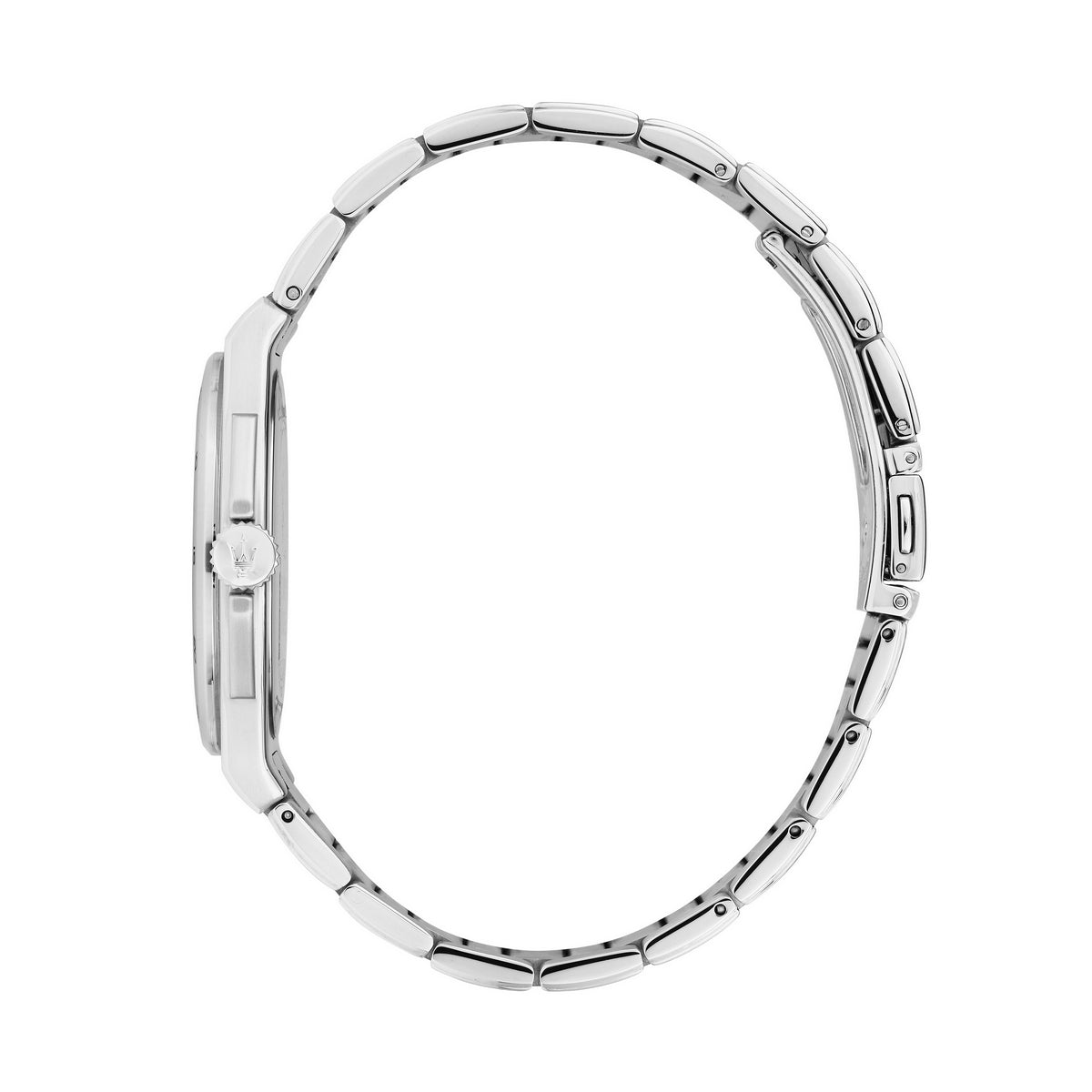 maserati velocit� slim 40mm 3h black+green dial stainless steel bracelet