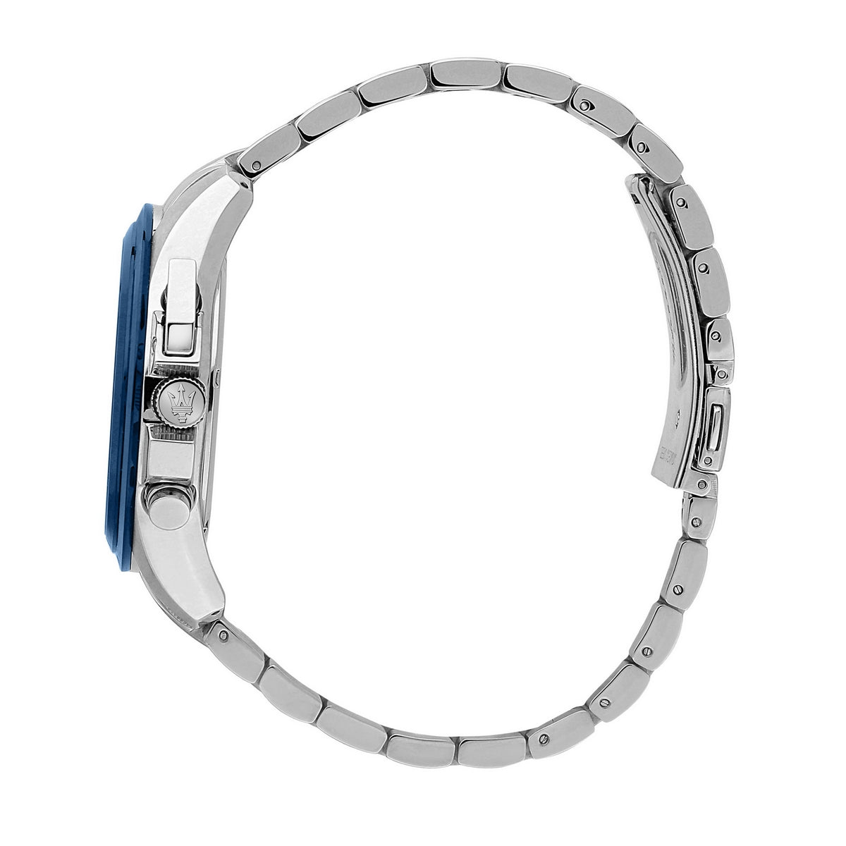 maserati traguardo 43mm chrono ocean blue dia stainless steel bracelet