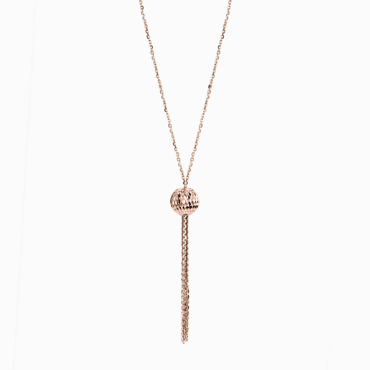 rose tassle chain necklace in 20 inch