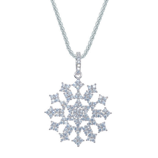 large stoneset design circle pendant with a star in the middle