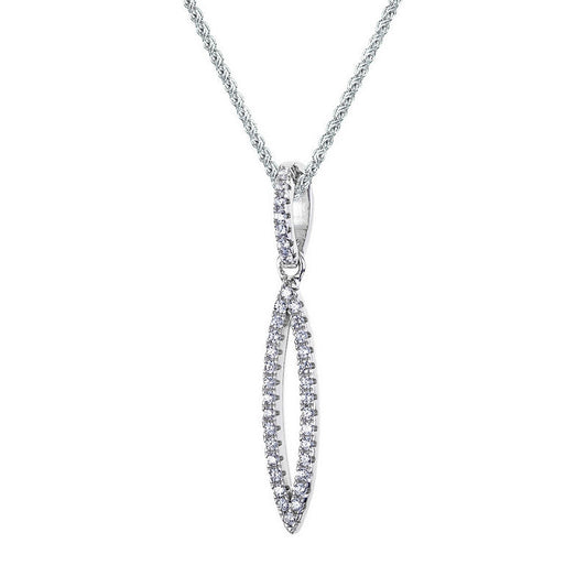 real effect stone set flower effect pendant