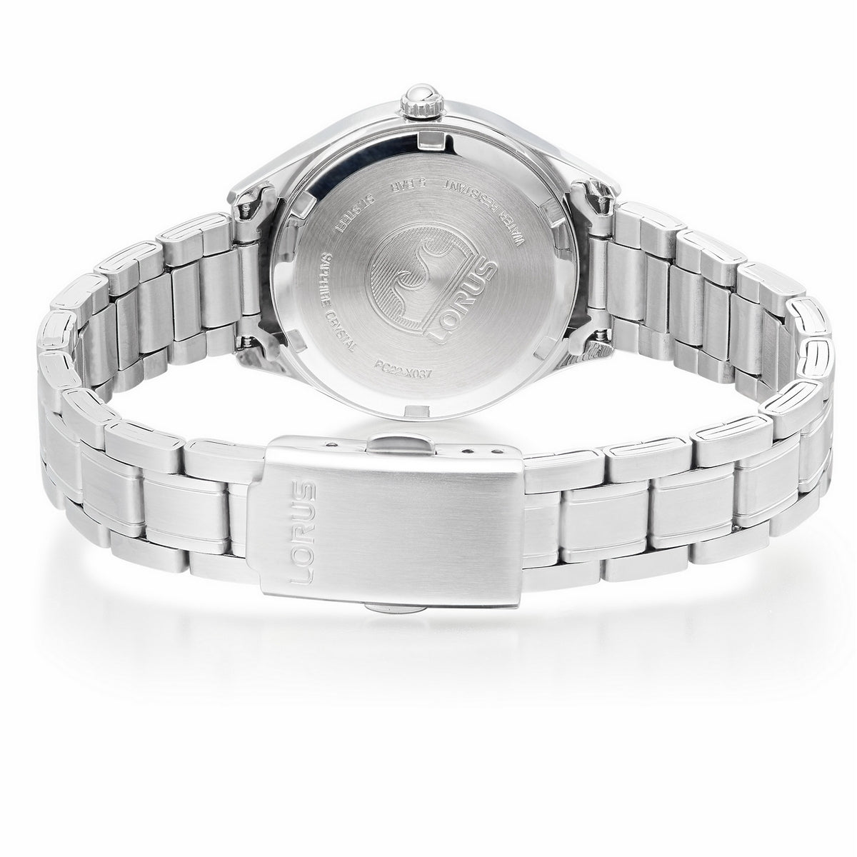 lorus quartz ladies stainless steel white dial bracelet watch
