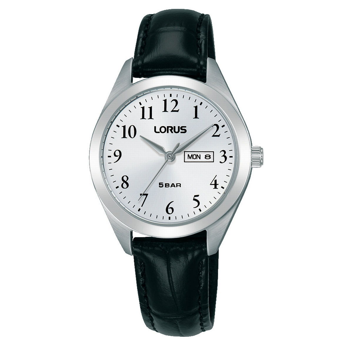lorus quartz ladies stainless steel white dial strap watch