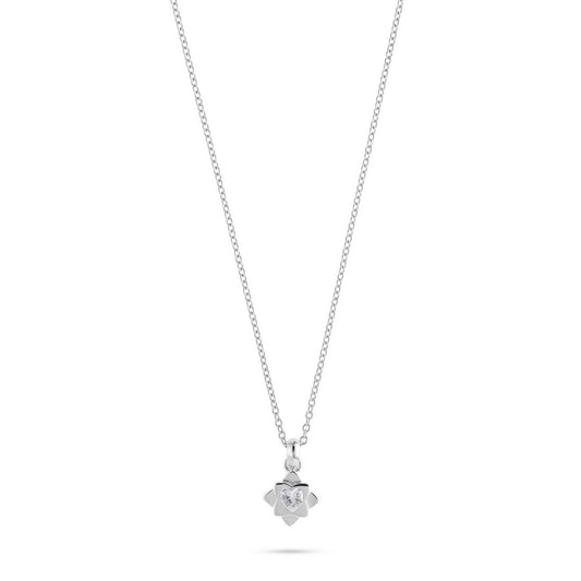 jette necklace silver 925 rhodium plated with cubic zirconia 45+3cm