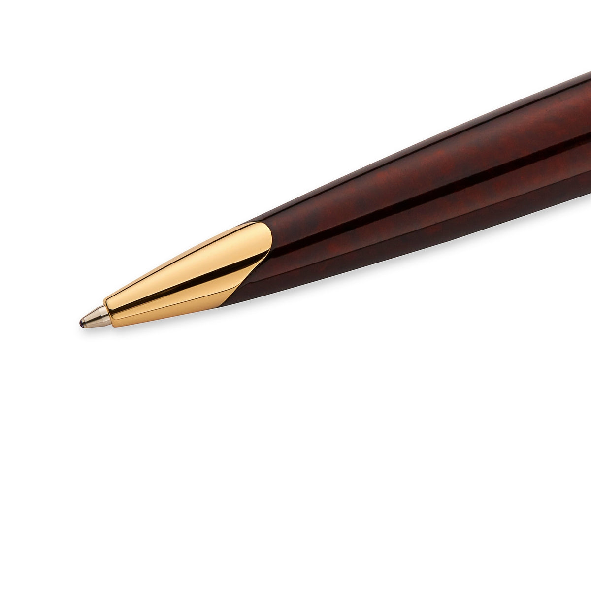 waterman - car�ne ballpoint pen amber with gold trim