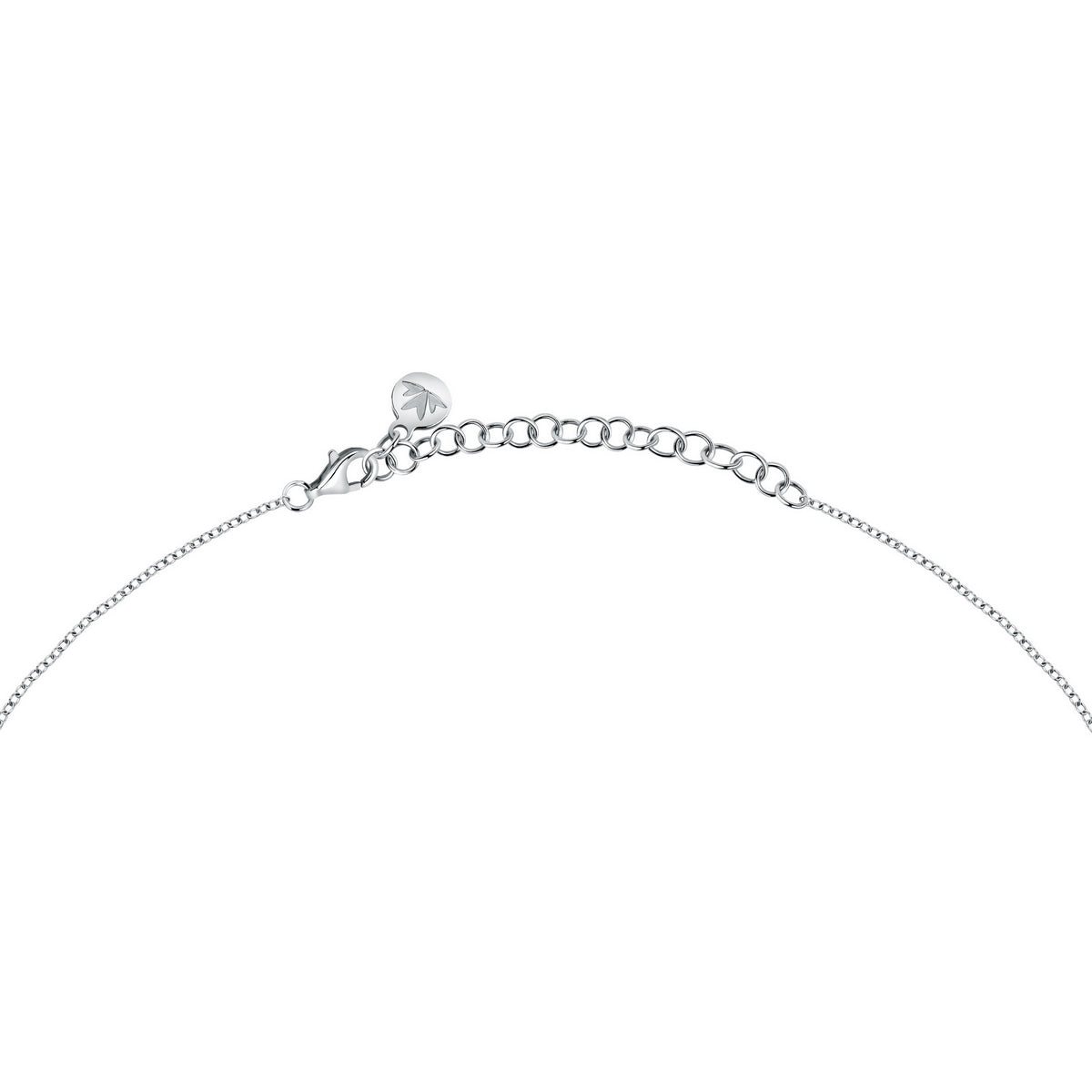 morellato silver riflessi necklace s925 rhodium cz white 40+5cm