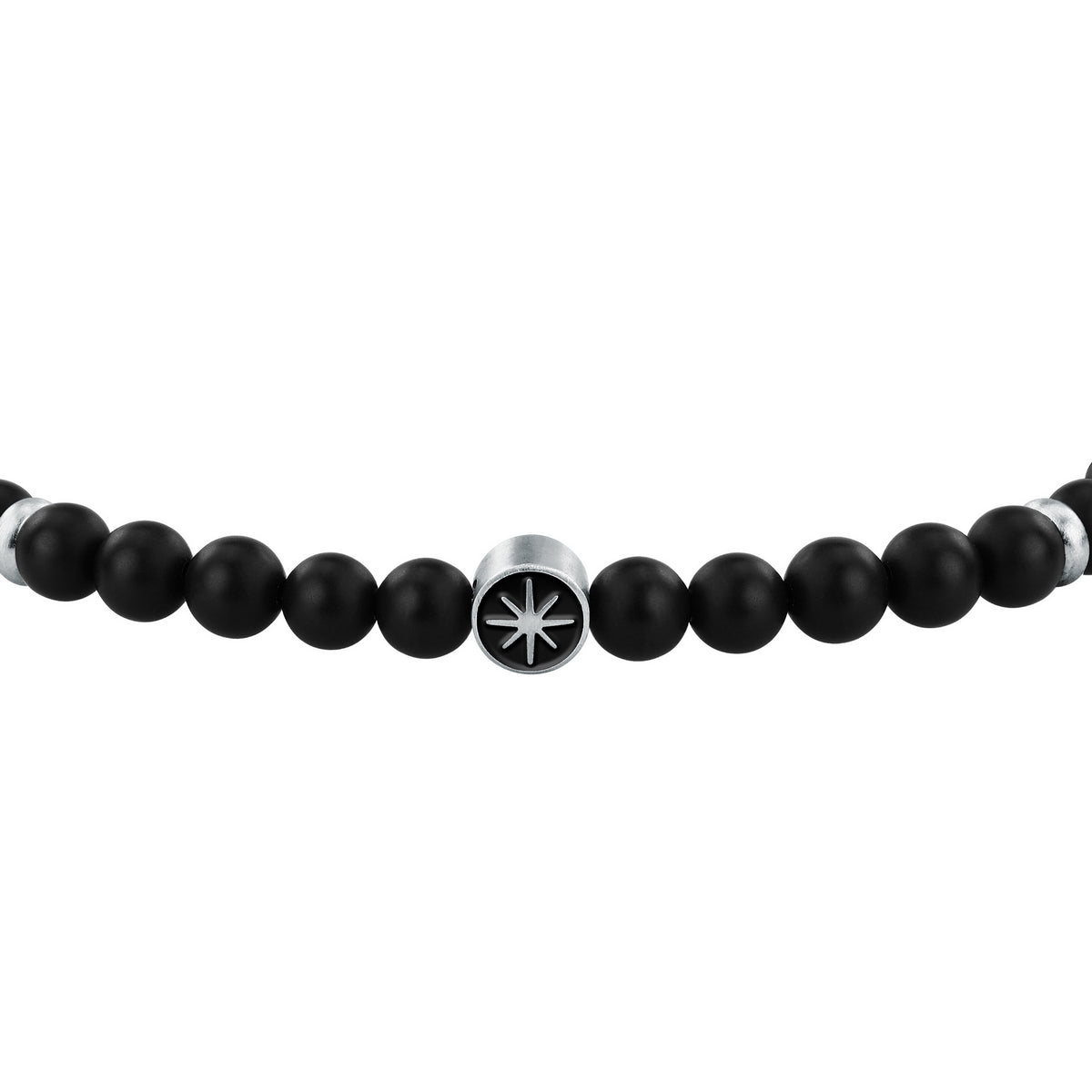 sector jewels marine bracelet stainless steel agate black 20+3cm