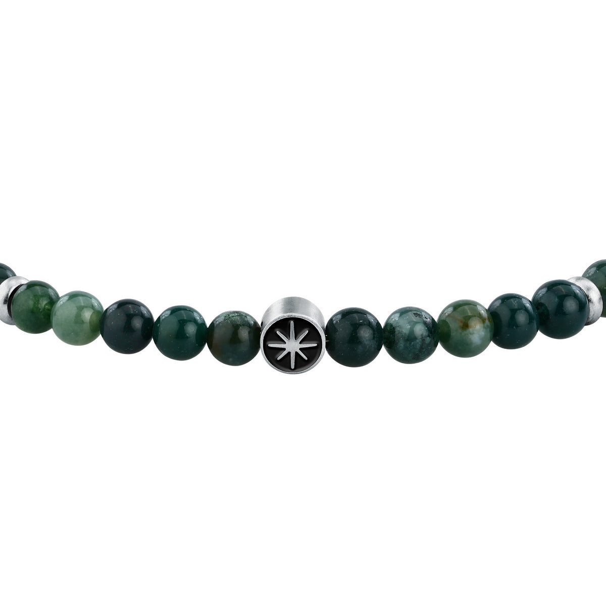 sector jewels marine bracelet stainless steel agate green 20+3cm