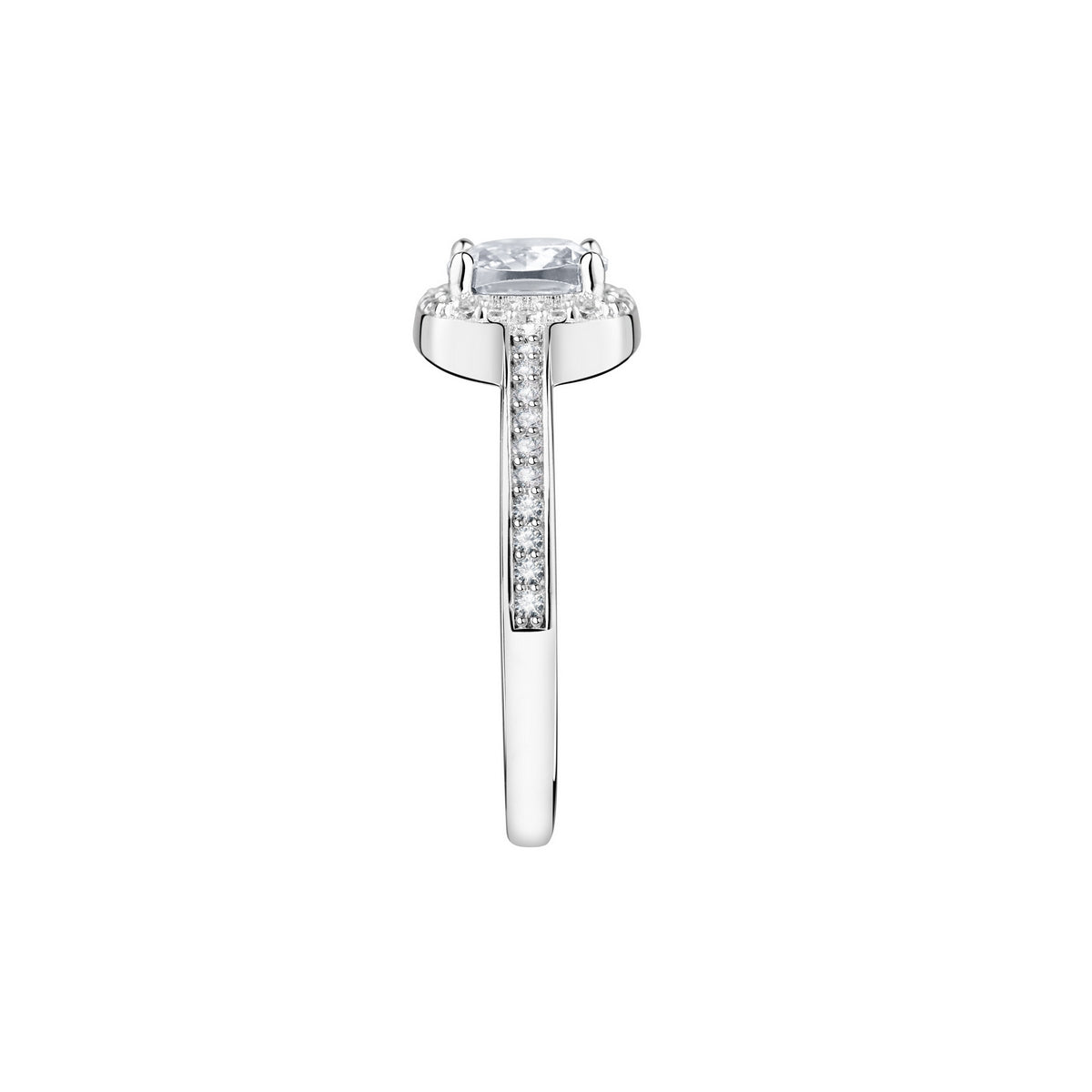 tesori ring 925 w/white cushion cz s.12