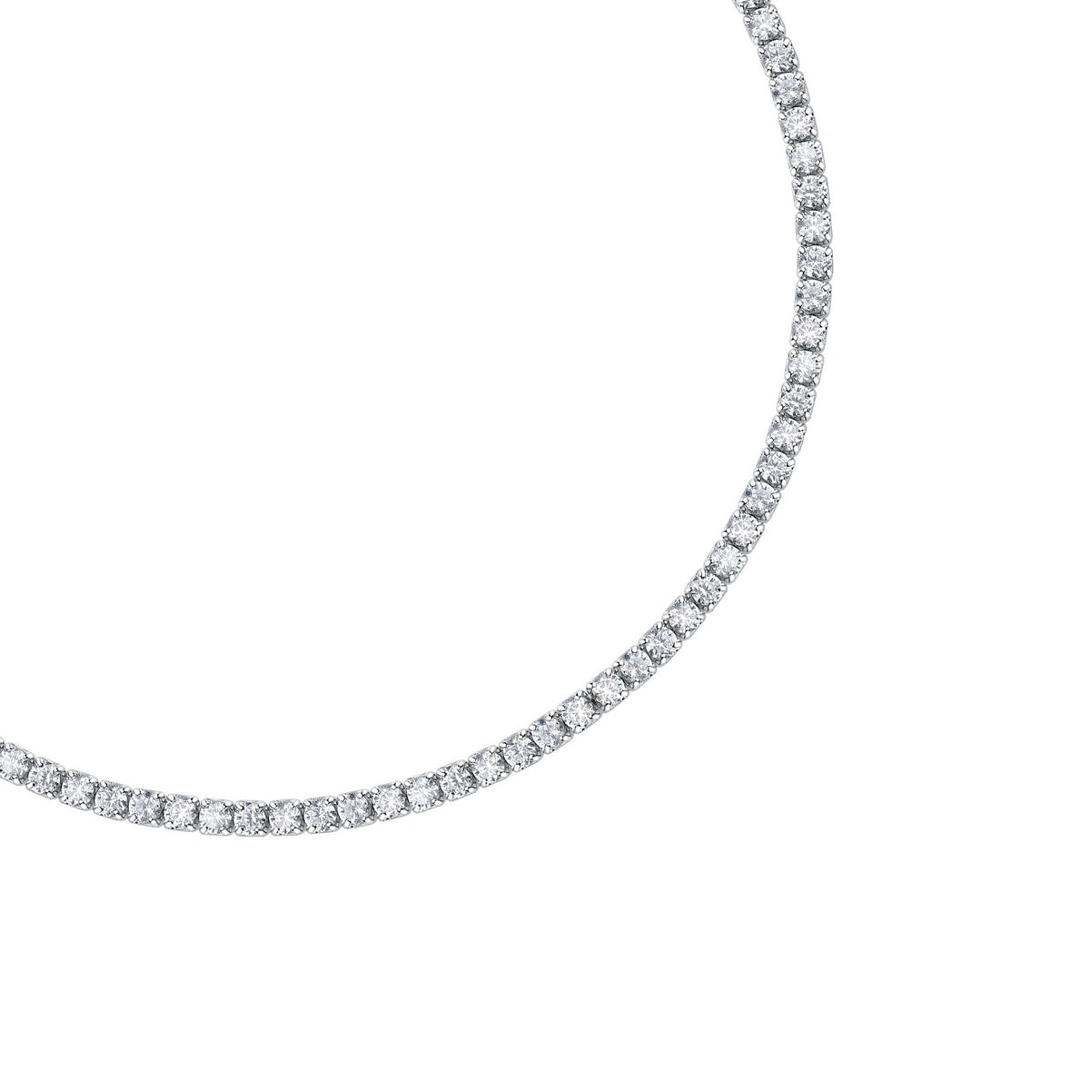 tesori bracelet. 925 silver cz tennis 16+3cm