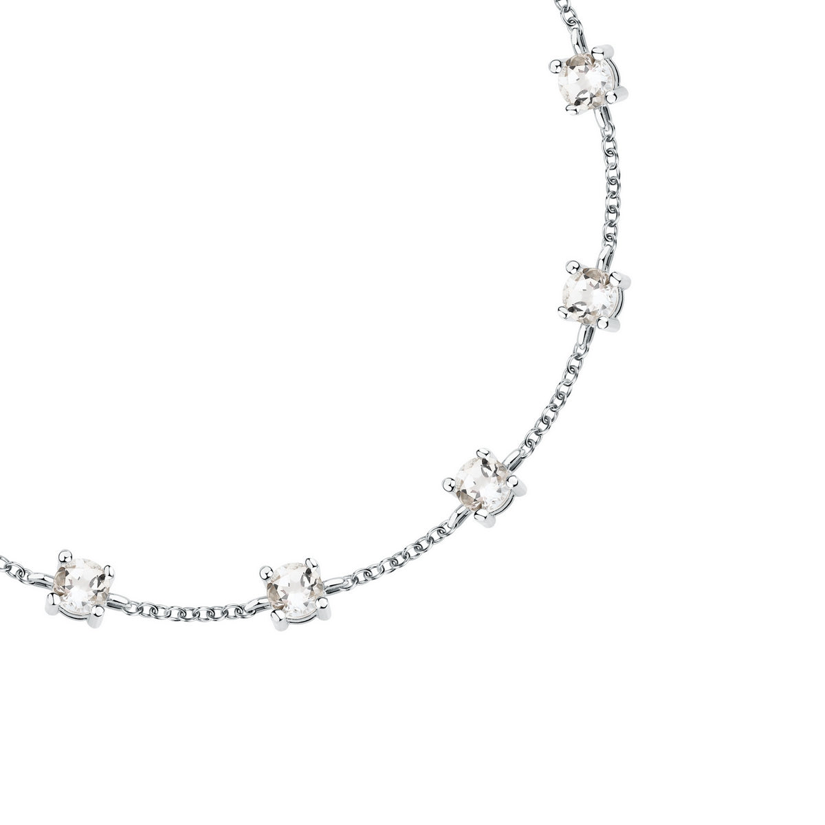 morellato silver tesori bracelet silv925 rh cz white 16+3cm