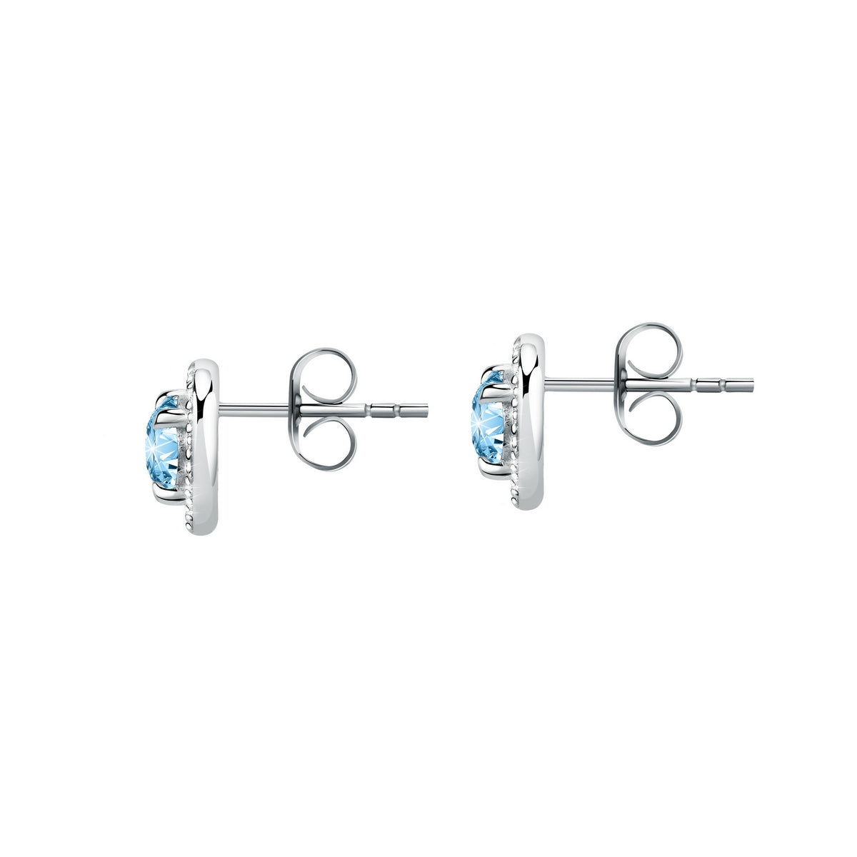 tesori earring cz/aquamarine silver.925