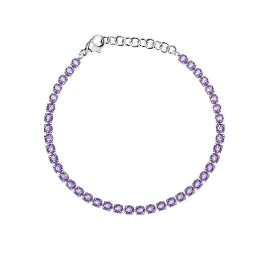 sector woman jewels tennis collection lavendar stone set bracelet