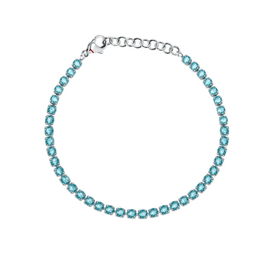 sector woman jewels tennis collection turquoise stone set bracelet