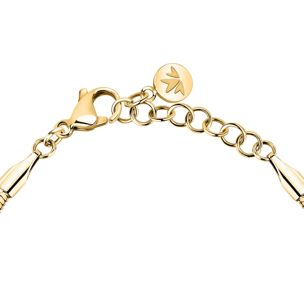 morellato 18k gold plated gioia bracelet stainless steel yg crystal 16+3cm