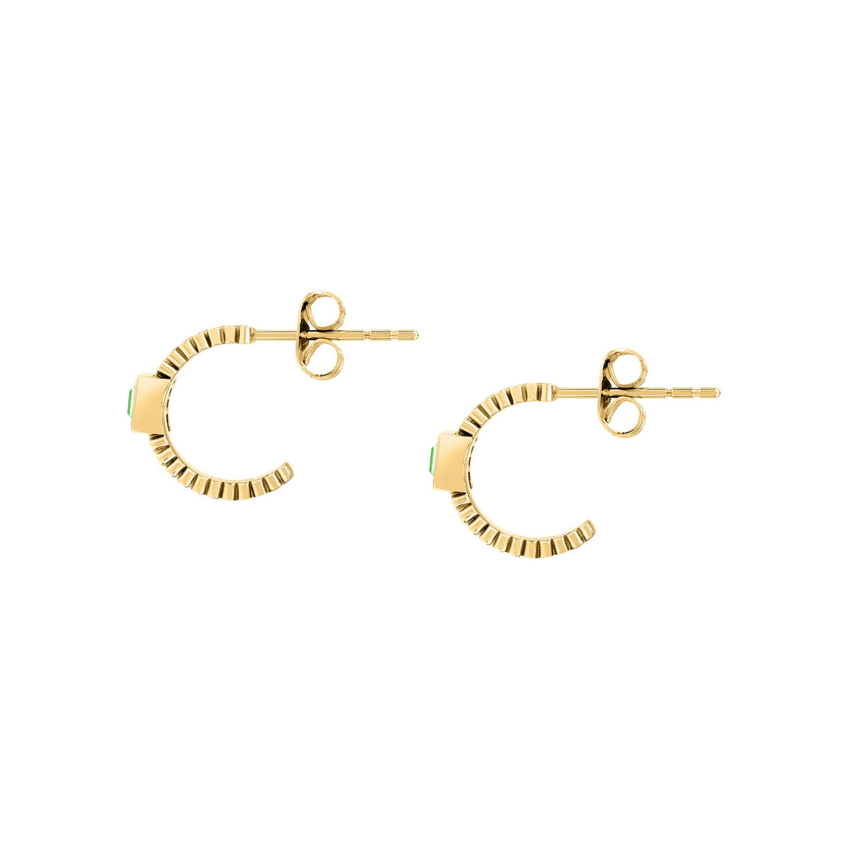 morellato 18k gold plated gioia earring hoop stainless steel yg crystal ø1.3cm