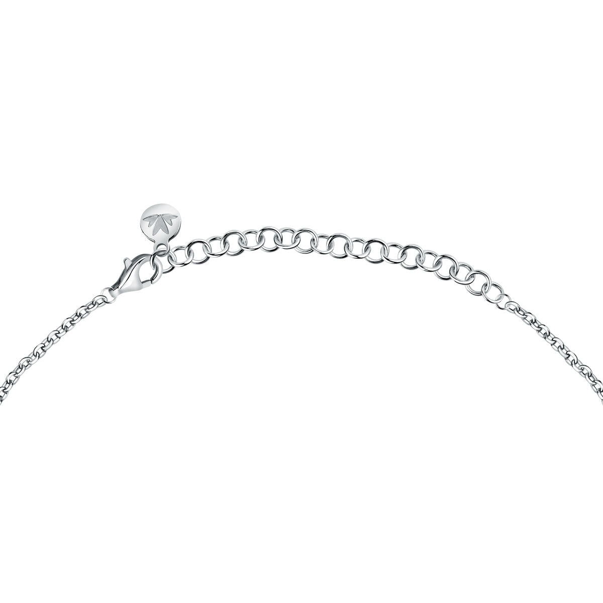 perla necklace 925 silver 5 pearl with cz highlights 40+5cm