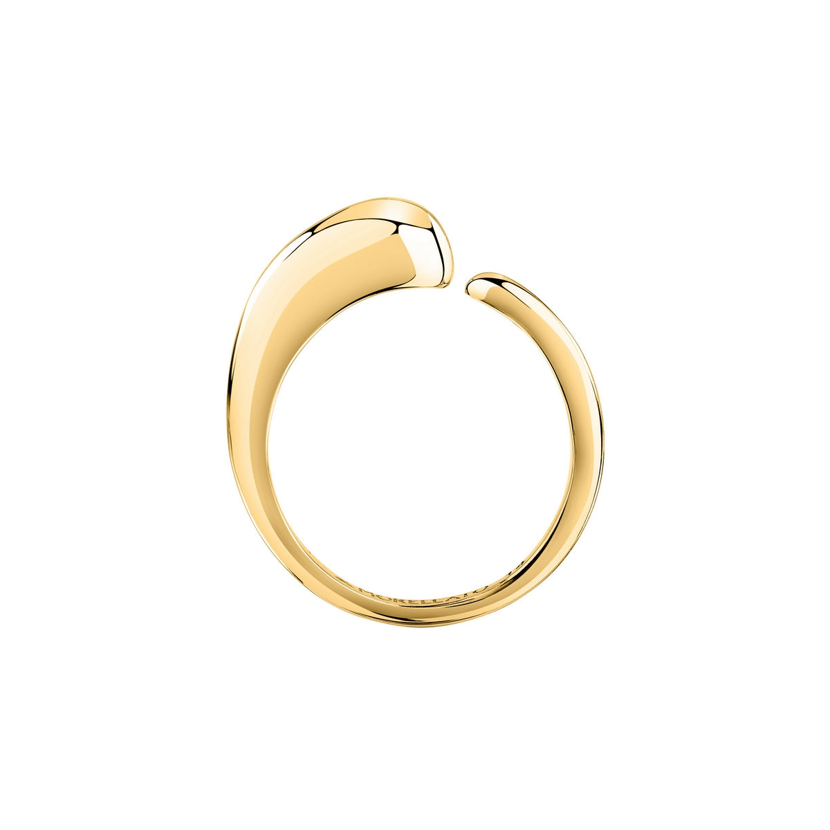 morellato 18k gold plated design ring stainless steel yg sz14