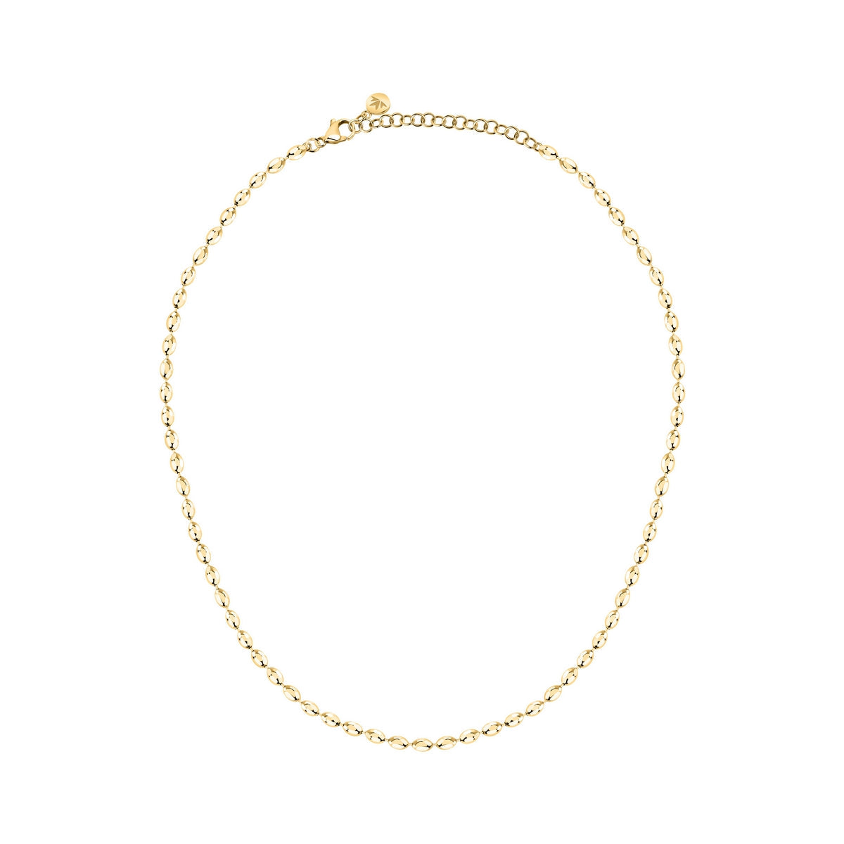 morellato 18k gold plated intrecci necklace stainless steel yg 40+5cm