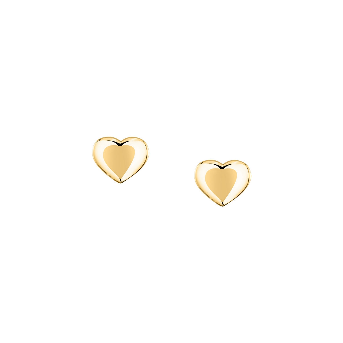 morellato 18k gold plated intrecci earring heart stainless steel yg 12x10mm