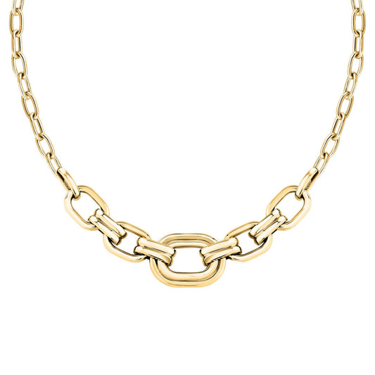 morellato 18k gold plated vintage bold necklace stainless steel gold plated chain 40+5cm