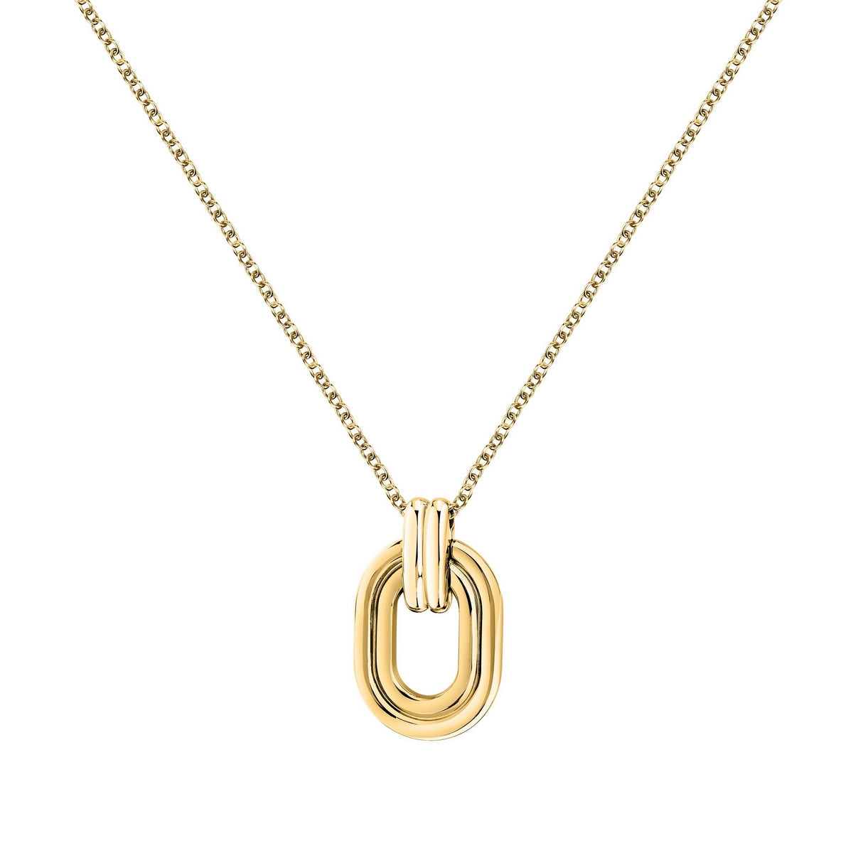 morellato 18k gold plated vintage bold necklace stainless steel gold plated 40+5cm