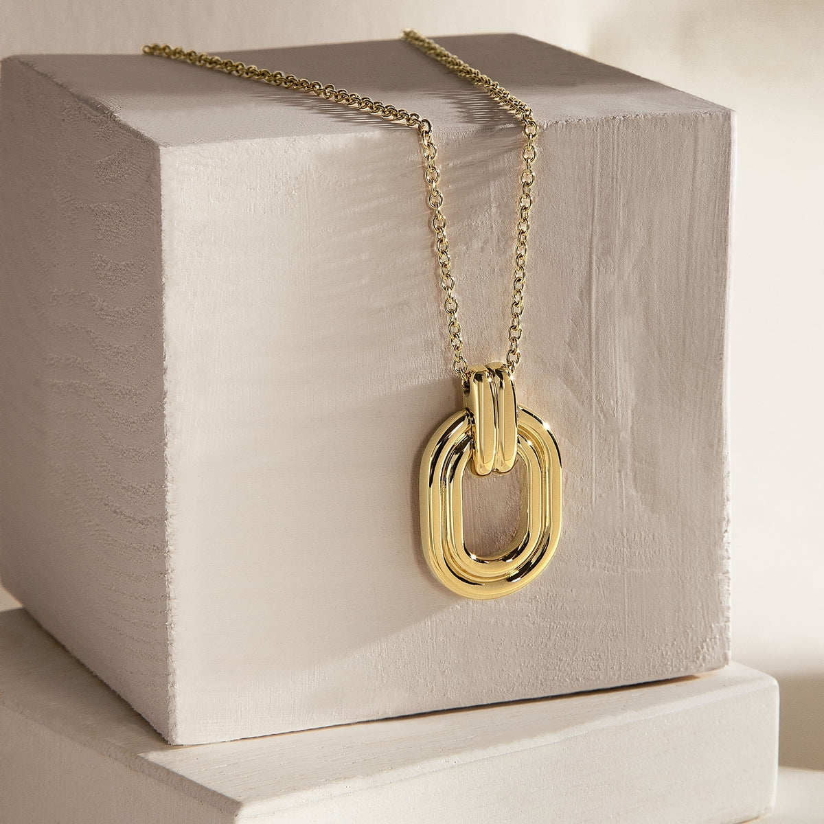 morellato 18k gold plated vintage bold necklace stainless steel gold plated 40+5cm