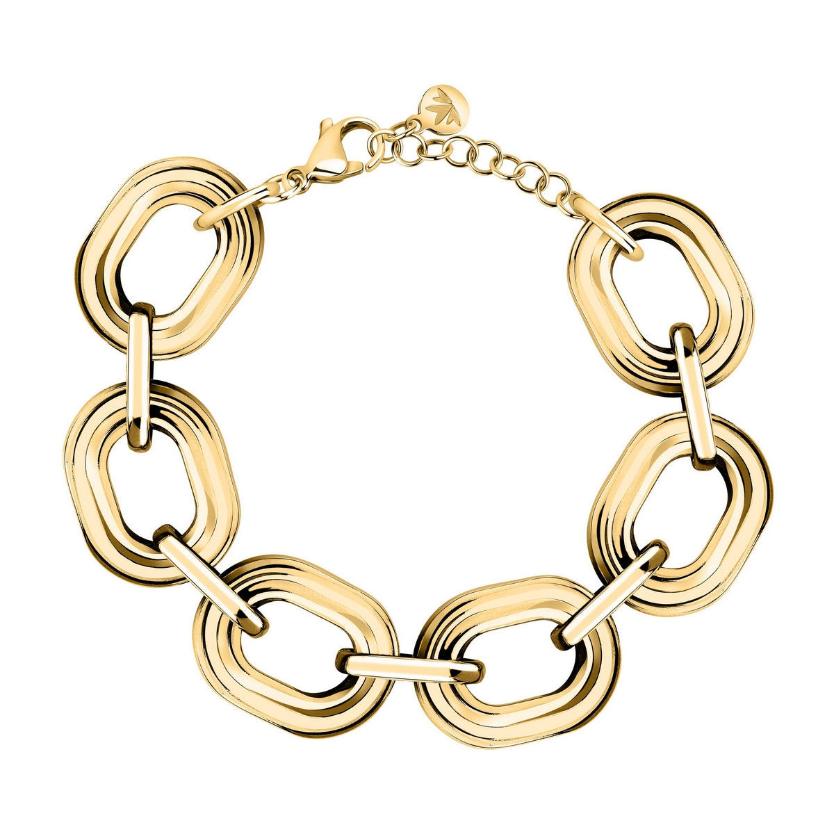 morellato 18k gold plated vintage bold bracelet stainless steel gold plated 17+3cm