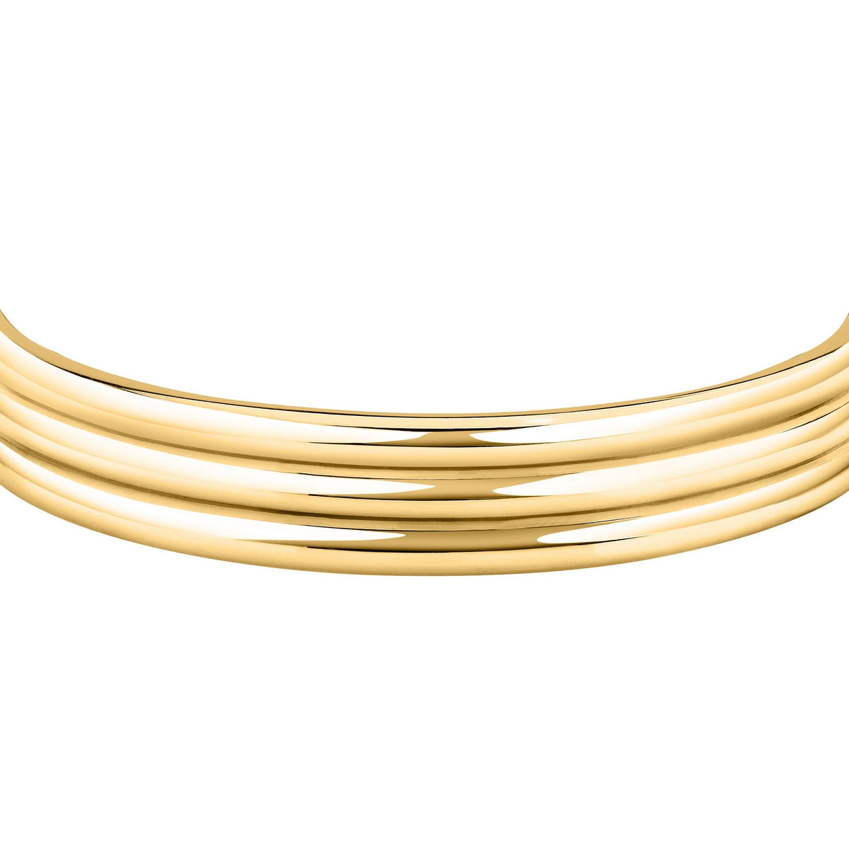morellato 18k gold plated vintage bold bangle stainless steel gold plated size m 6x5cm