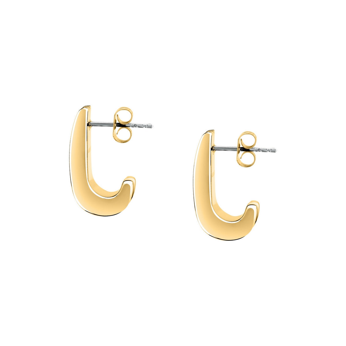 morellato 18k gold plated vintage bold earrings stainless steel gold plated crystal 2cm
