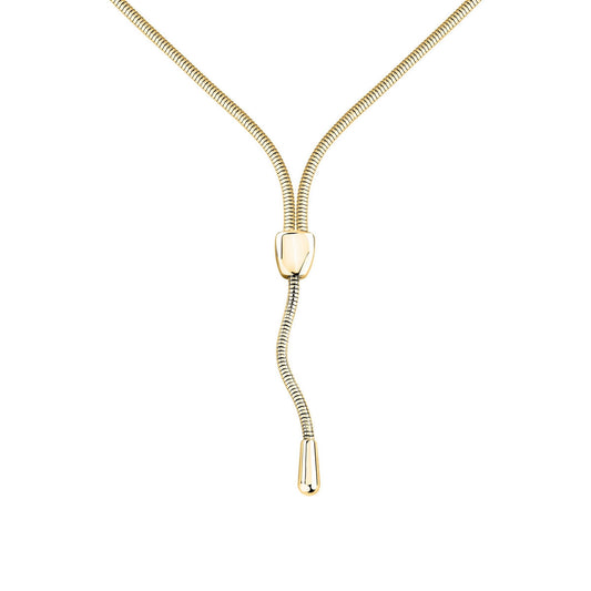 morellato 18k gold plated onda neckl ss yg 40+5cm