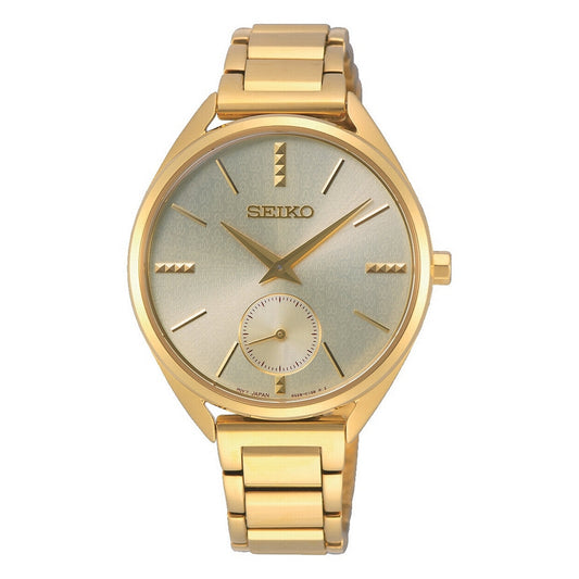 seiko quartz 5oth anniversay special edition ladies gold plated bracelet watch