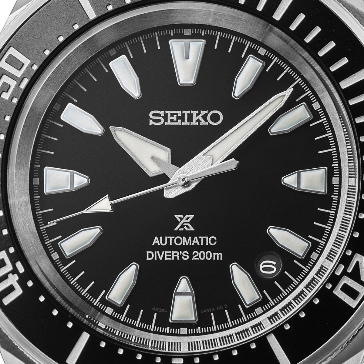 seiko prospex 4r black divers watch