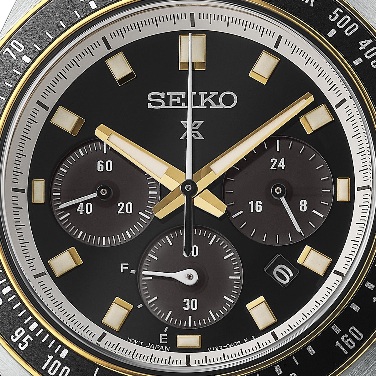 seiko prospex circuit race solar speedtimer black dial chronograph