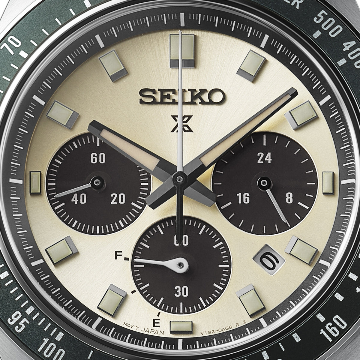 seiko prospex racing sports solar speedtimer ivory dial chrongraph