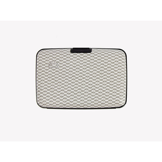 ogon stockholm carbon aluminium credit card holder diamond print