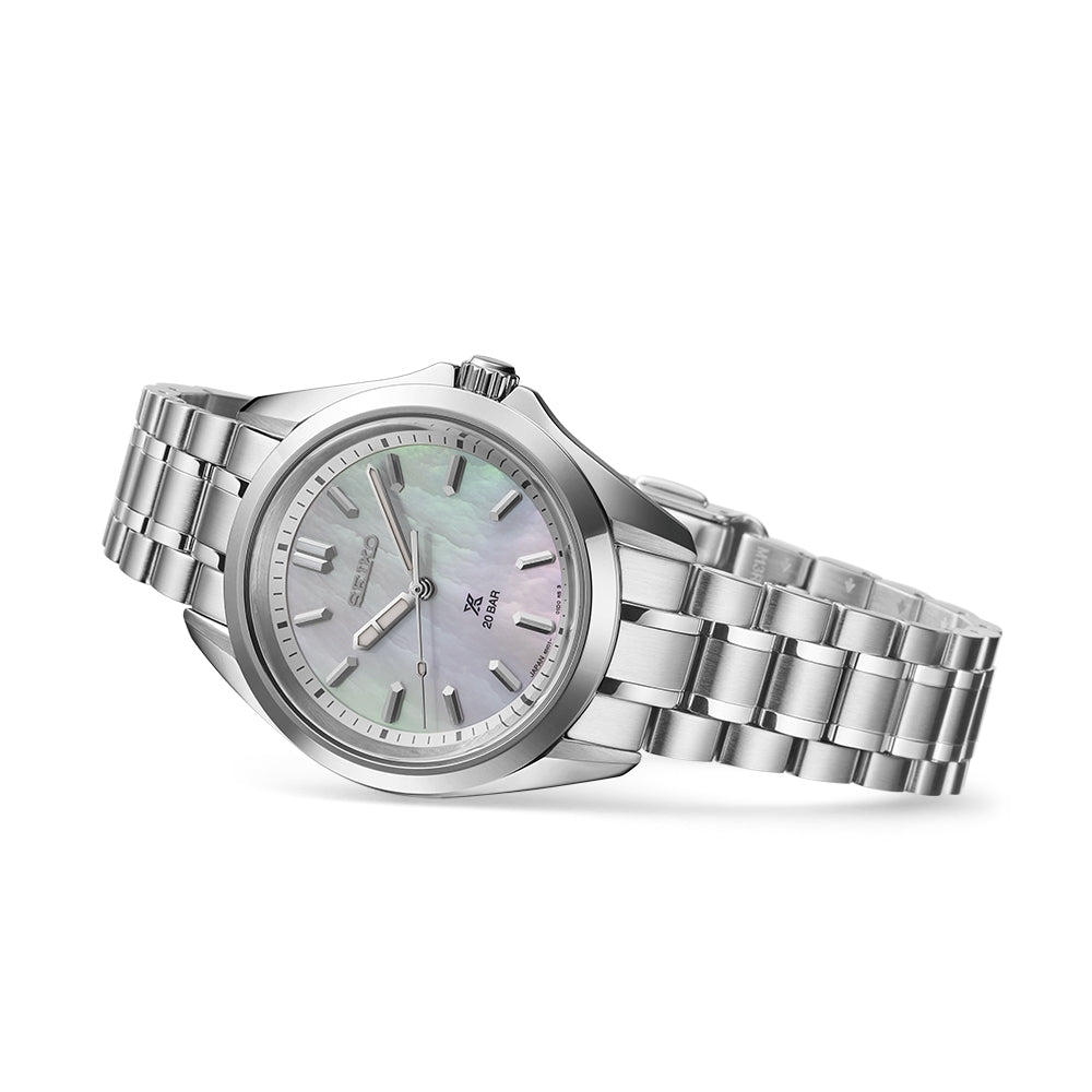 seiko prospex sea ladies marine sports mop white dial