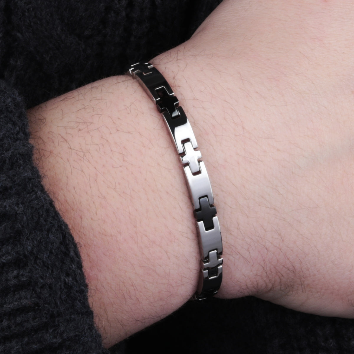 sector basic bracelet st.steel black pvd 225mm