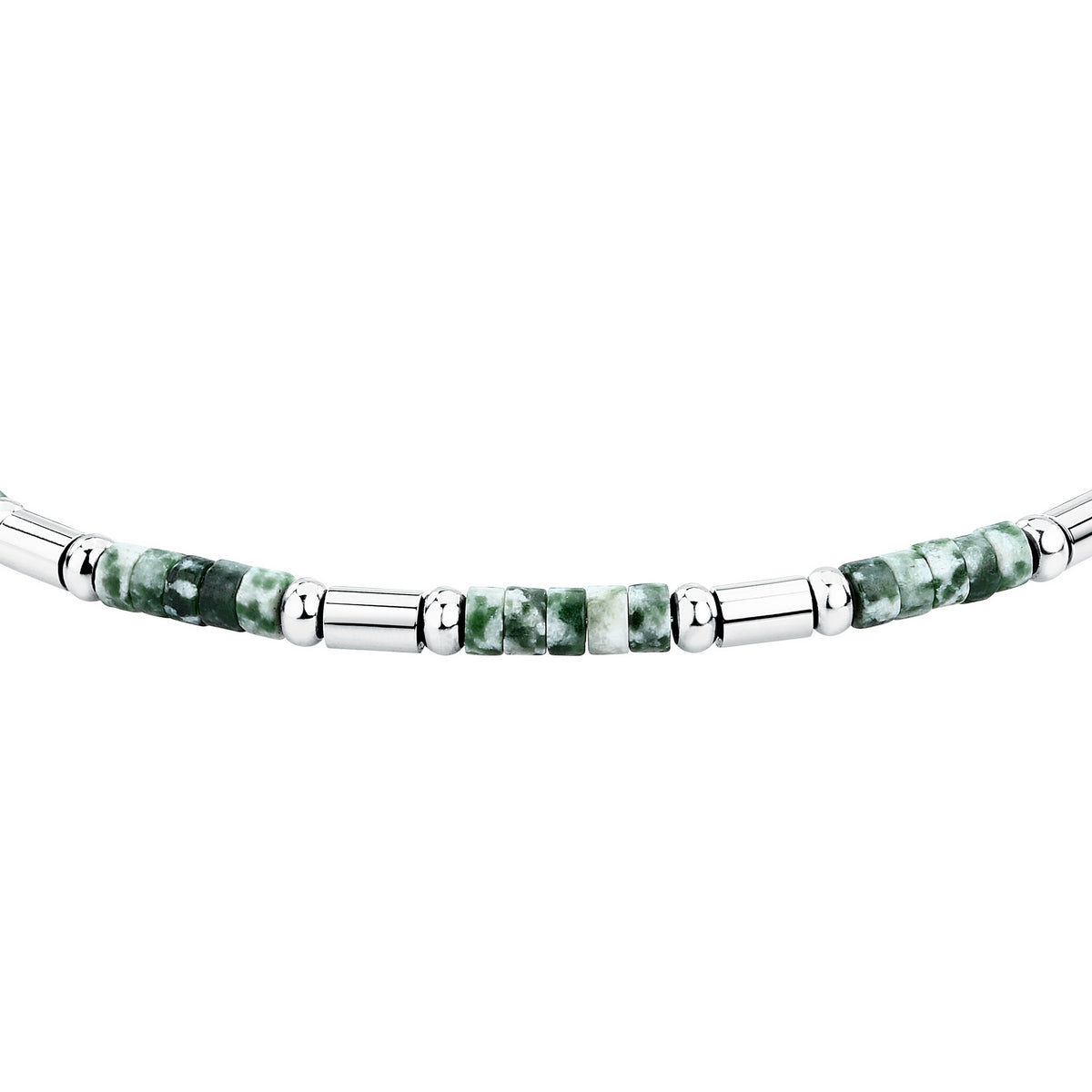 sector basic bracelet stainless steel unakite green 19+3cm