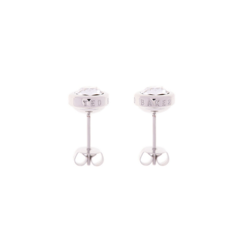 ted baker-crystal stud earring silver