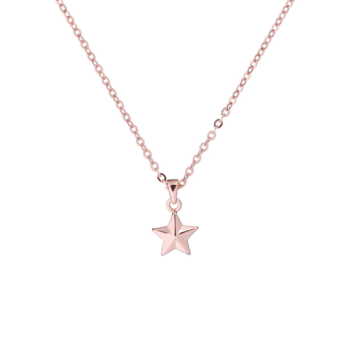 shona: shooting star pendant rose gold