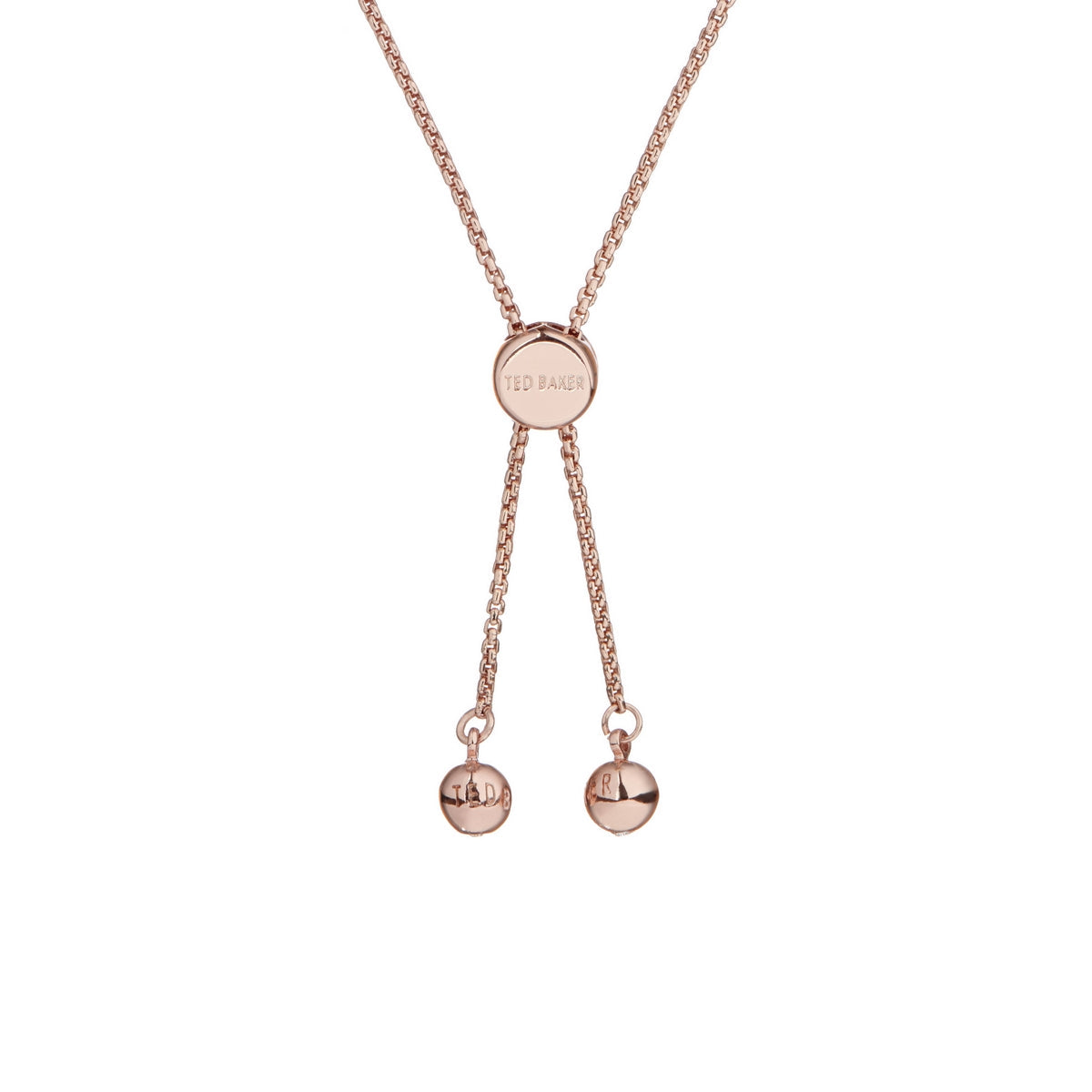 ted baker callab: crystal candy rose gold bracelet