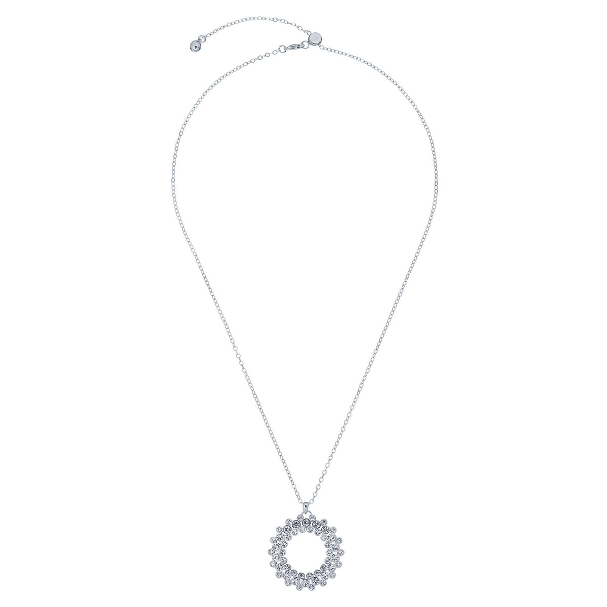 ted baker-crystal aurora pendant silver