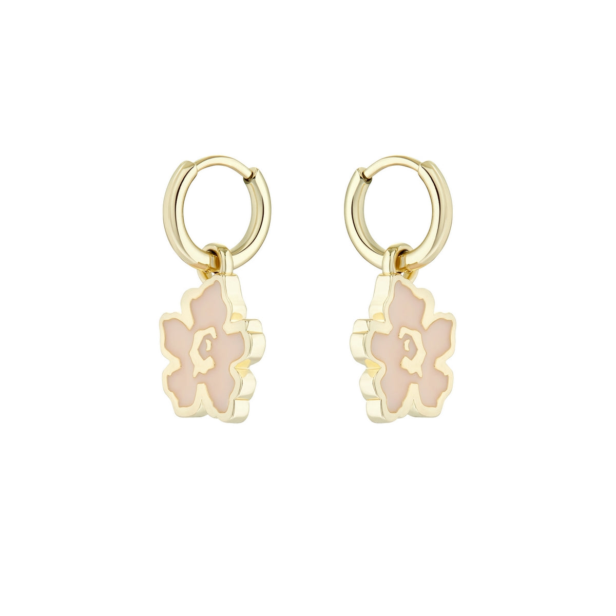 ted baker larli magnolia lillifora enamel huggie earring