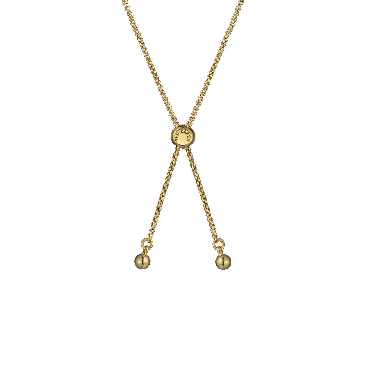 ted baker melrah: crystal adjustable tennis bracelet gold tone black dianond crystal